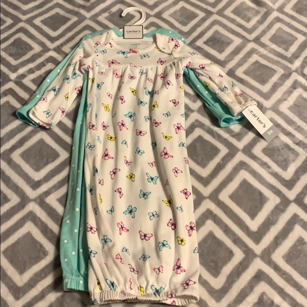 🎀4for$20🎀 NWT- 3m Carter’s Gowns